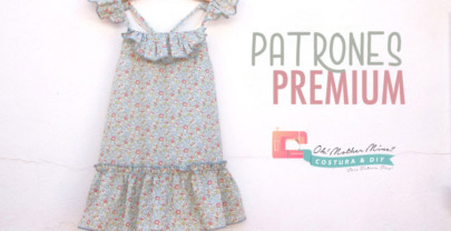 PATRONES PREMIUM: Vestido liberty para niñas (tallas 2 a 12 años)