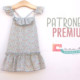 PATRONES PREMIUM: Vestido liberty para niñas (tallas 2 a 12 años)