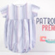 PATRONES PREMIUM: Pelele de manga corta para bebe (tallas 3 a 36 meses)
