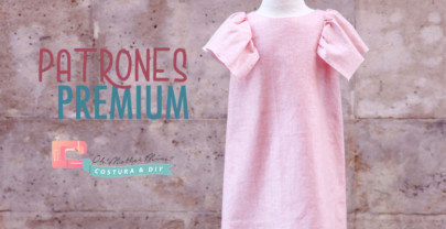 PATRONES PREMIUM: Vestido rosa encerado (tallas de 9 meses hasta 8 años)